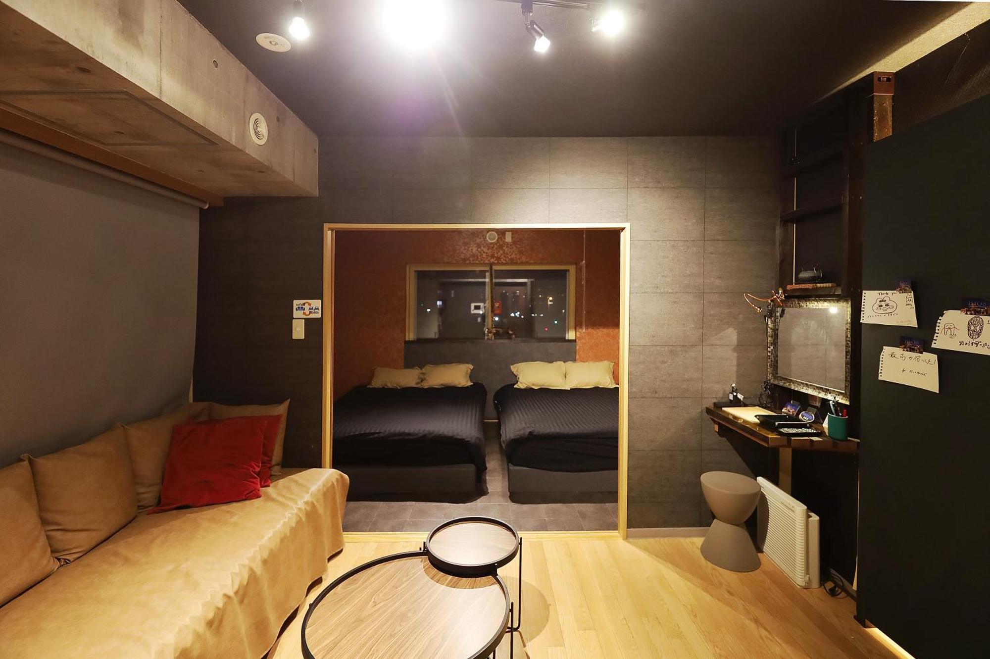 Biosvilla522-Sapporo Susukino Night- 1Room W-Beds2&S-Beds2 6Persons Экстерьер фото